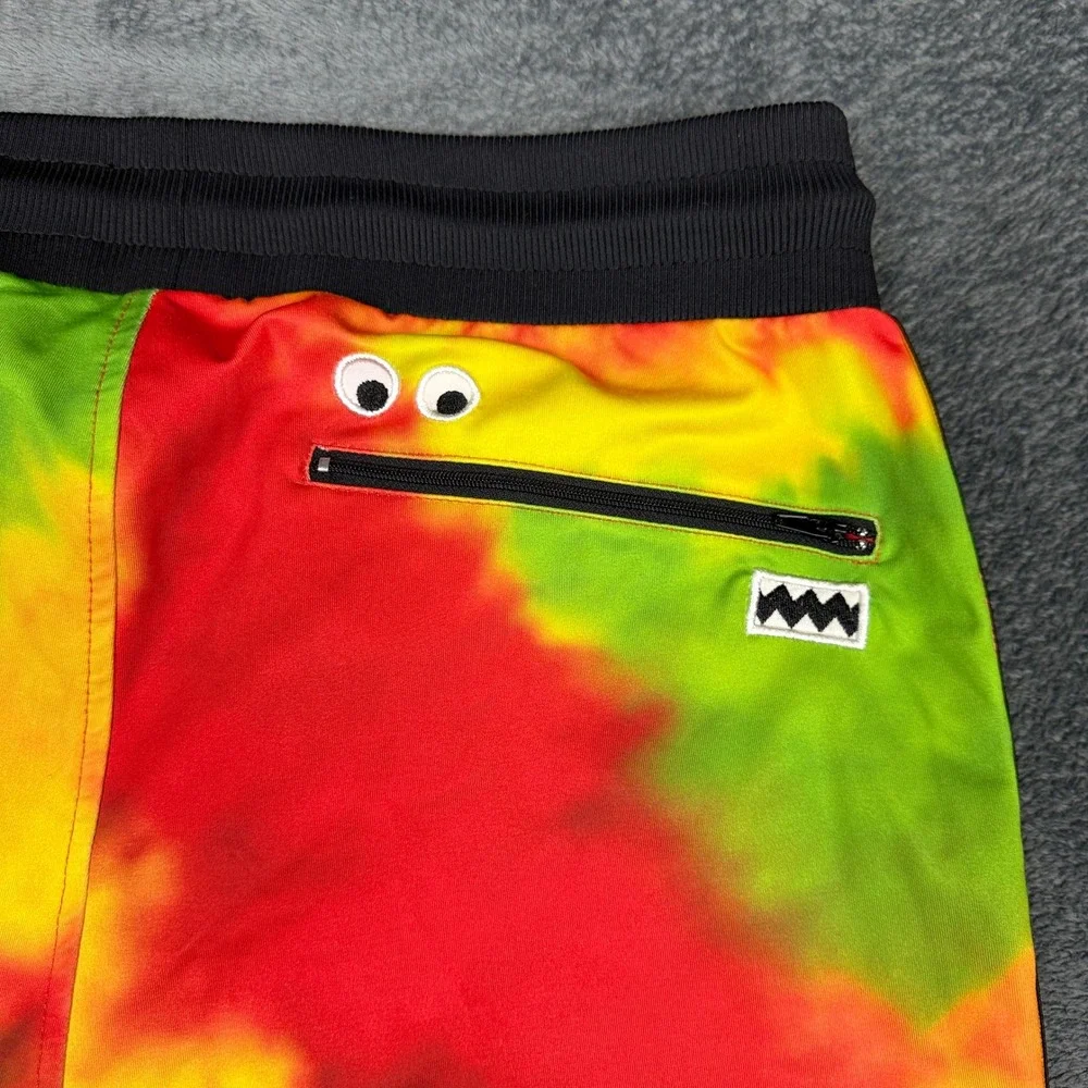 GUESS x J Balvin‎ Tie Dye Jogger Pants Size M Lightning Bolt Track Streetwear - Picture 4 of 14